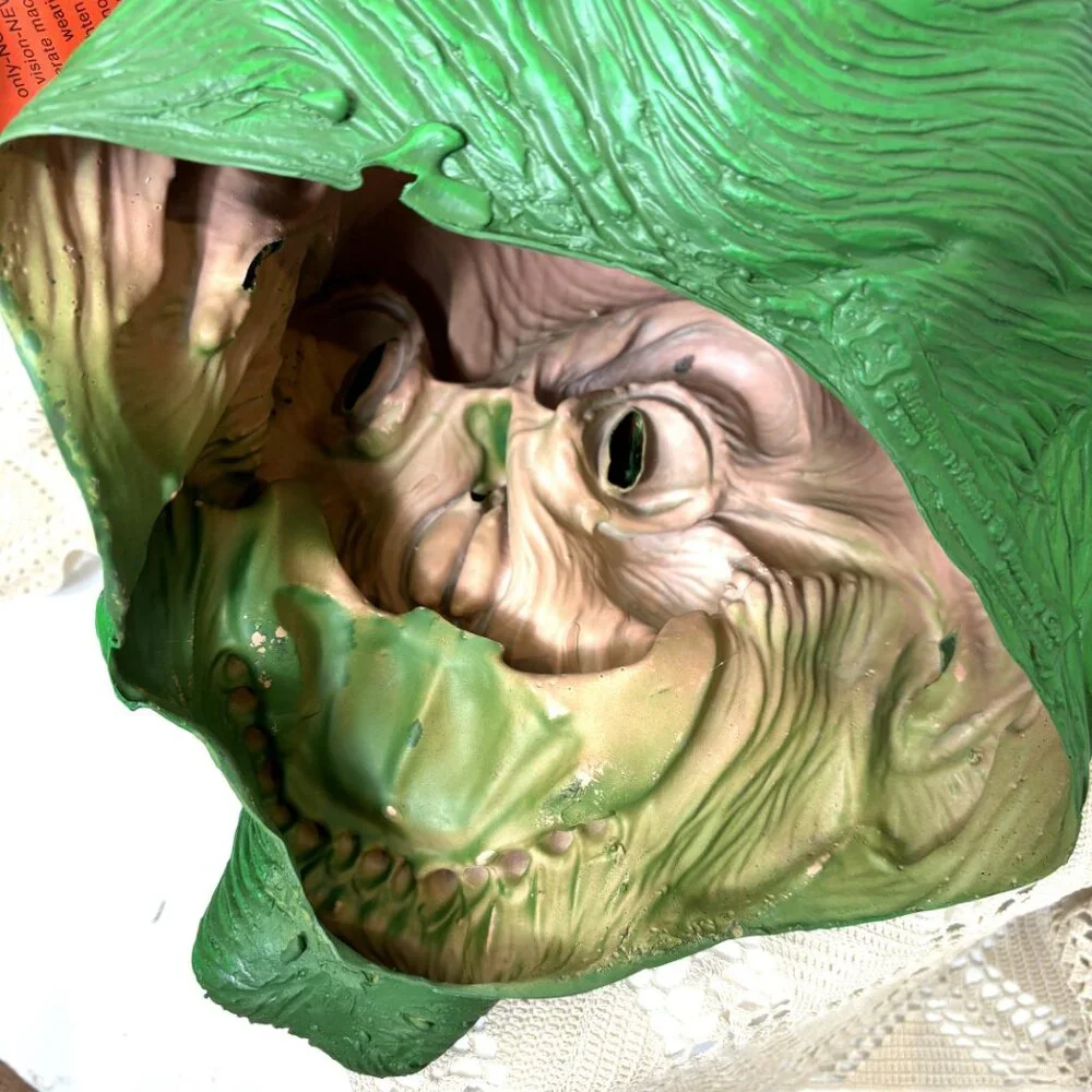Rare VTG 1990 Green Demon  American Mask & Novelty Vintage Collectible Mask NWT